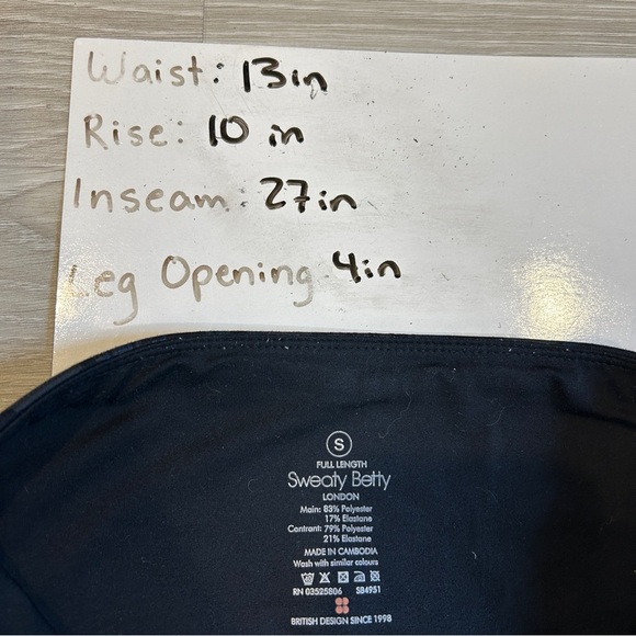 Sweaty Betty Women’s Dark Blue Zero Gravity Running Full Length Tight - Small - Picture 7 of 7